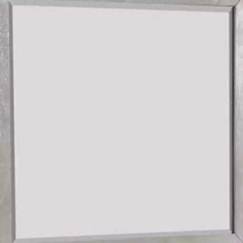 Miroir de commode mural, accent biseauté, bois massif gris 36x40