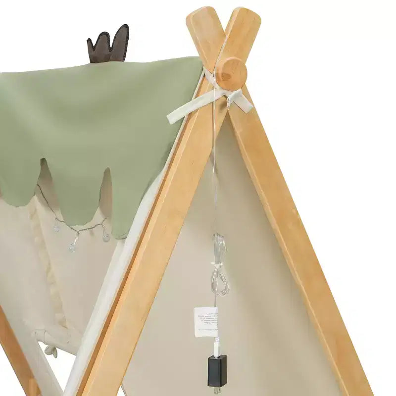 Tente de lit pour enfants avec lumières et lucarne