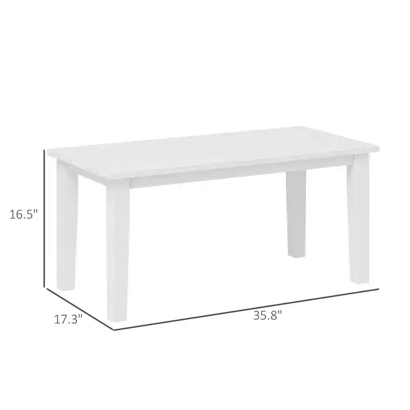 Table basse de patio tous temps avec plateau à lattes