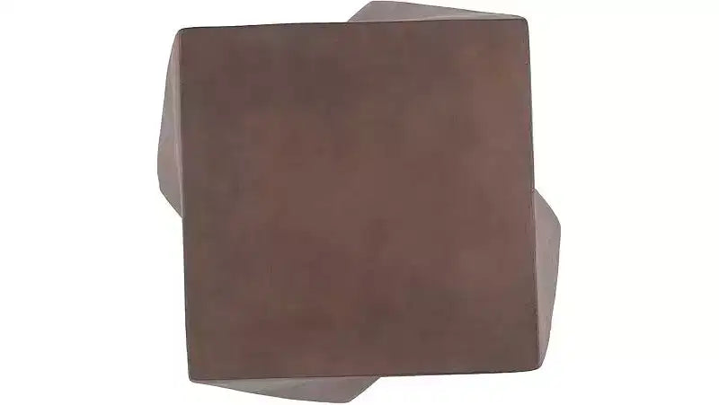 Table d'appoint d'extérieur en béton – Design de cube torsadé moderne