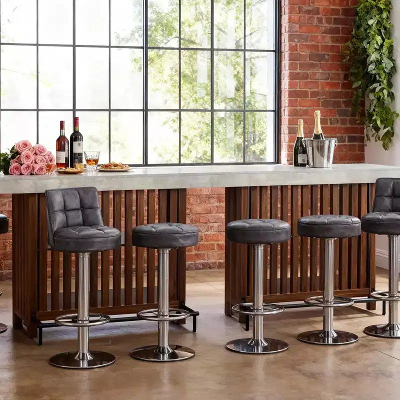 Meuble de bar spacieux de 160 cm, îlot de cuisine à 2 niveaux avec repose-pieds, table de bar moderne