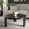Table basse ronde noire