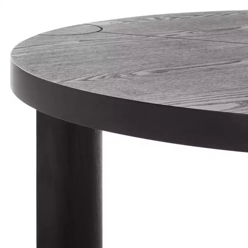 Table basse ronde noire