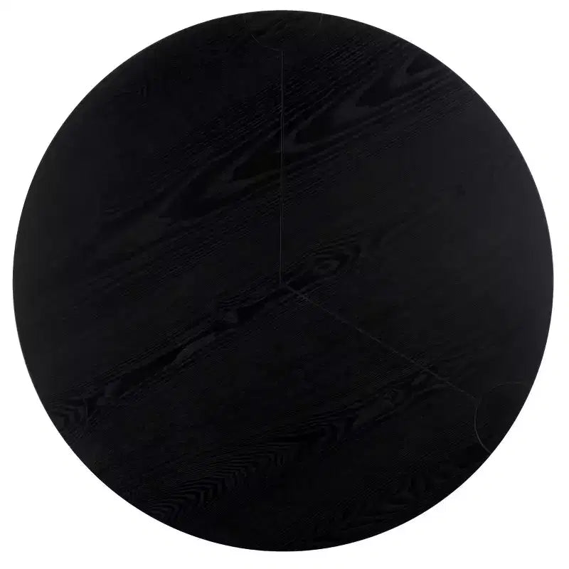 Table basse ronde noire