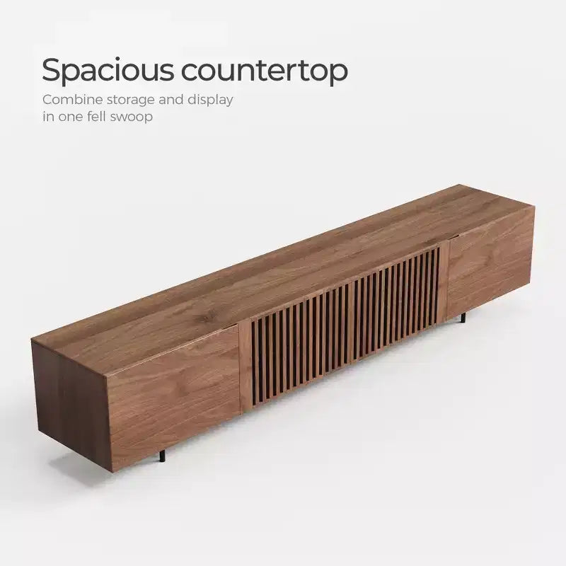 Meuble TV et console multimédia modernes de 240 cm et centres de divertissement avec grand espace de rangement