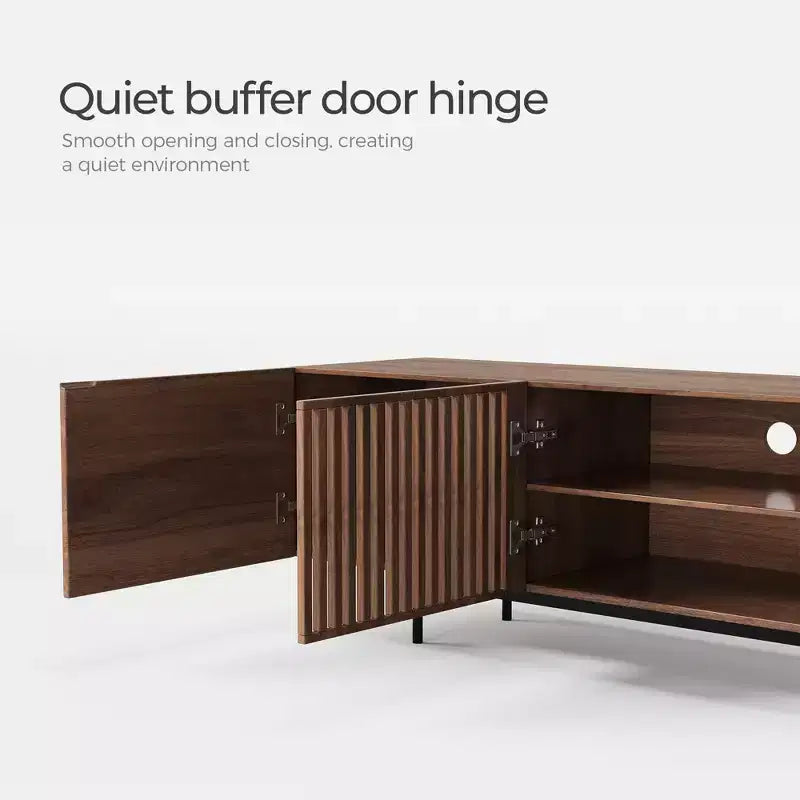 Meuble TV et console multimédia modernes de 240 cm et centres de divertissement avec grand espace de rangement