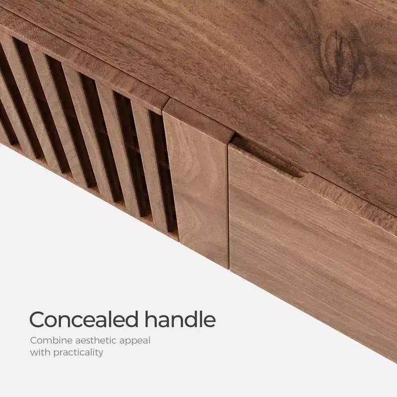 Meuble TV et console multimédia modernes de 240 cm et centres de divertissement avec grand espace de rangement
