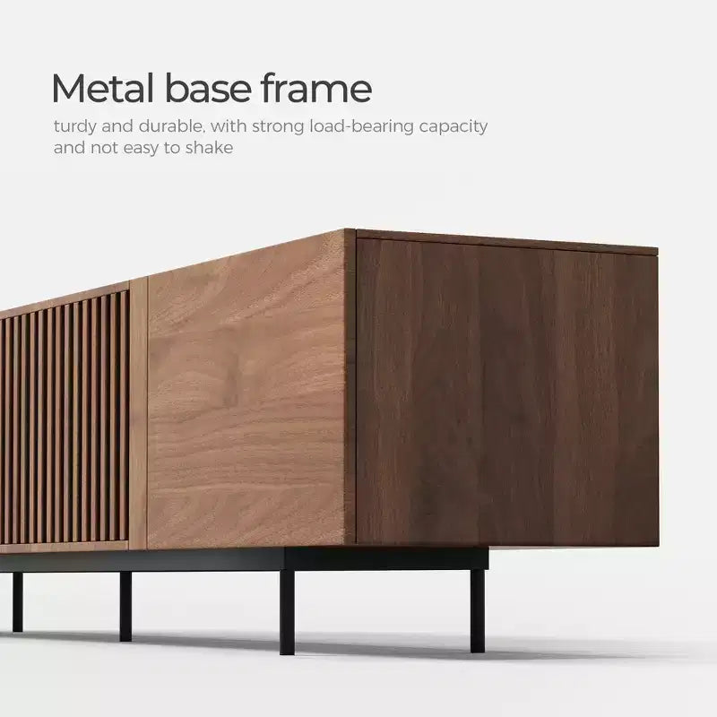 Meuble TV et console multimédia modernes de 240 cm et centres de divertissement avec grand espace de rangement