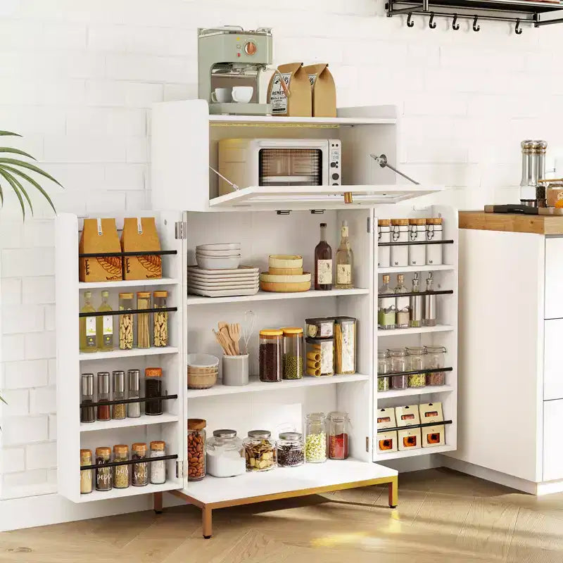 Prise électrique pour armoire de cuisine et éclairage LED contrôlé par application avec porte basculante en acrylique