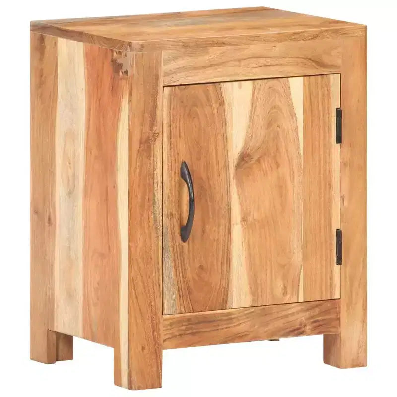 Table de chevet 40 x 30 x 50 cm en bois d'acacia massif