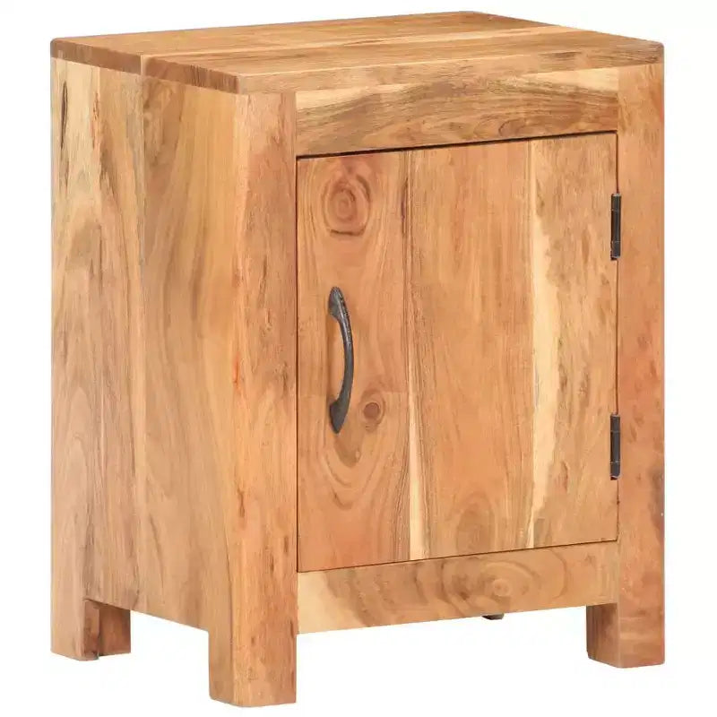 Table de chevet 40 x 30 x 50 cm en bois d'acacia massif