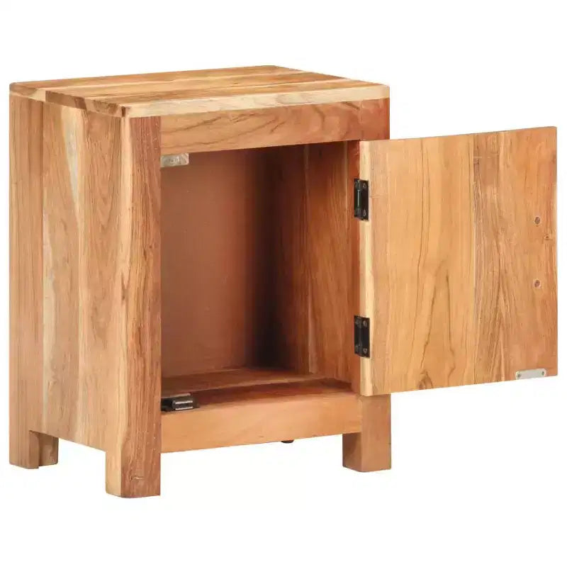 Table de chevet 40 x 30 x 50 cm en bois d'acacia massif