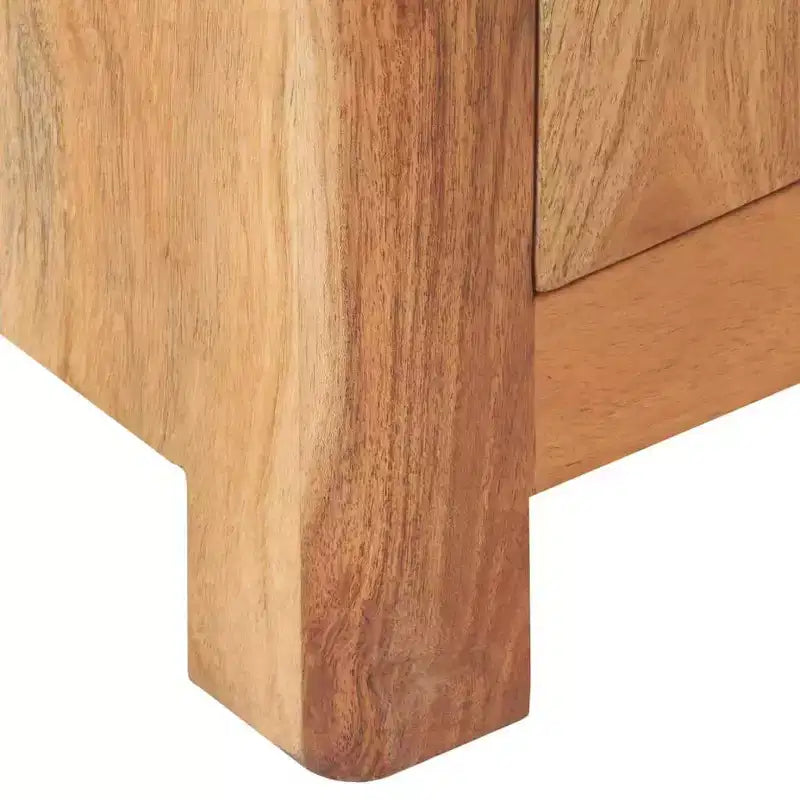 Table de chevet 40 x 30 x 50 cm en bois d'acacia massif