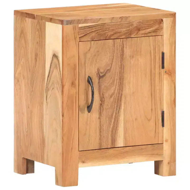 Table de chevet 40 x 30 x 50 cm en bois d'acacia massif