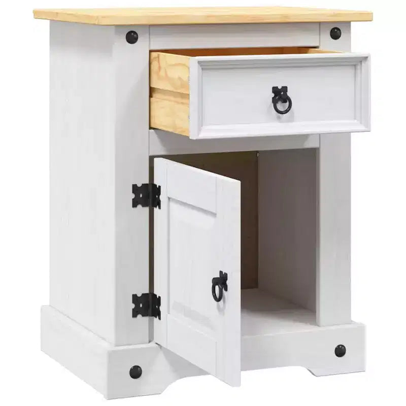 Table de chevet avec tiroir en pin
