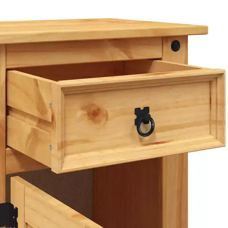 Table de chevet avec tiroir en pin